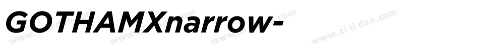 GOTHAMXnarrow字体转换