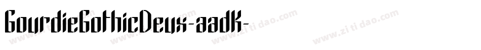 GourdieGothicDeux-aadK字体转换