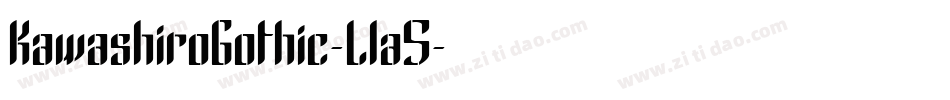 KawashiroGothic-Lla5字体转换
