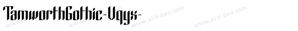 TamworthGothic-Vqyx字体转换
