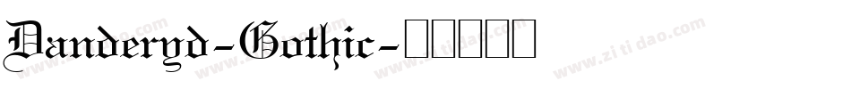Danderyd-Gothic字体转换