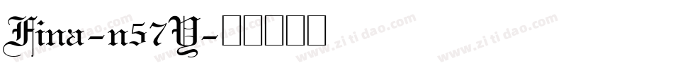 Fina-n57Y字体转换