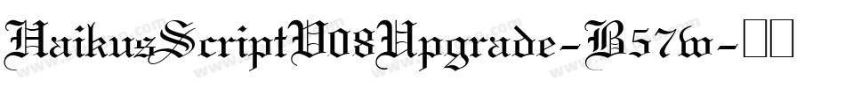 HaikusScriptV08Upgrade-B57w字体转换