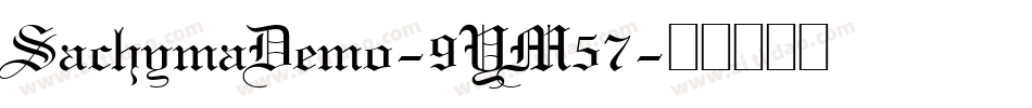 SachymaDemo-9YM57字体转换