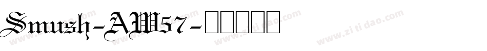 Smush-AW57字体转换