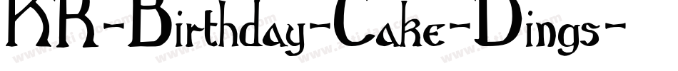 KR-Birthday-Cake-Dings手机版字体转换