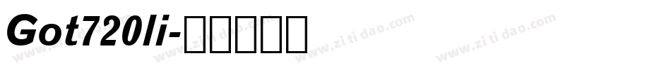 Got720li字体转换