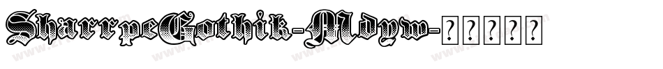 SharrpeGothik-Mdyw字体转换