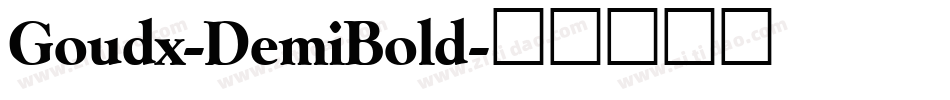 Goudx-DemiBold字体转换