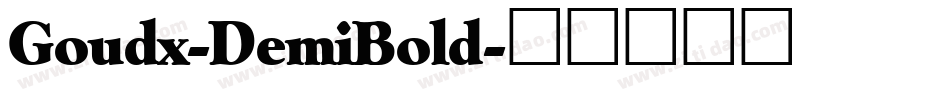 Goudx-DemiBold字体转换
