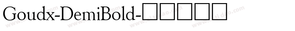 Goudx-DemiBold字体转换