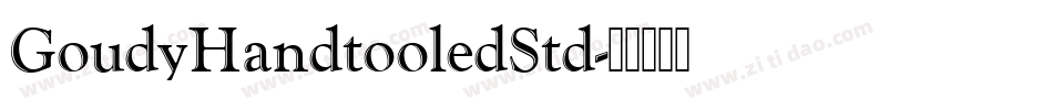 GoudyHandtooledStd字体转换