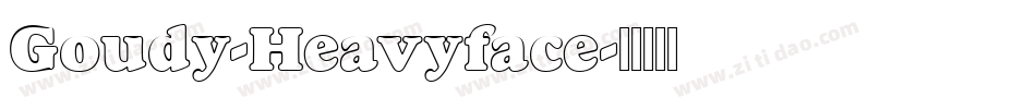 Goudy-Heavyface字体转换