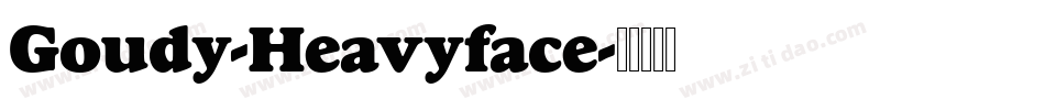 Goudy-Heavyface字体转换