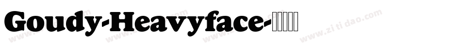 Goudy-Heavyface字体转换