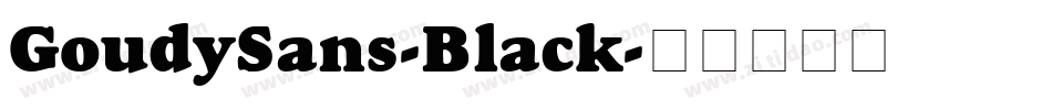 GoudySans-Black字体转换