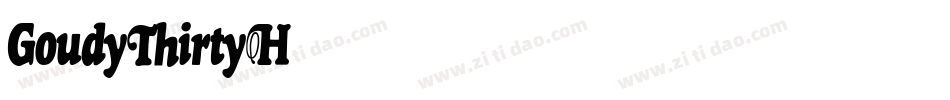 GoudyThirtyH字体转换