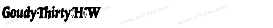 GoudyThirtyHW字体转换