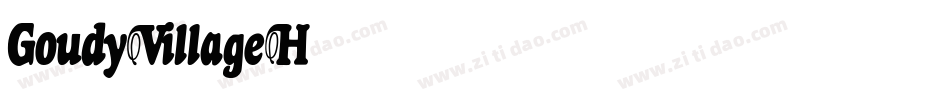GoudyVillageH字体转换