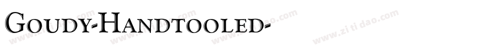 Goudy-Handtooled字体转换