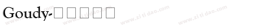 Goudy字体转换