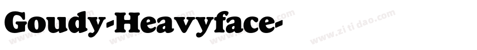 Goudy-Heavyface字体转换