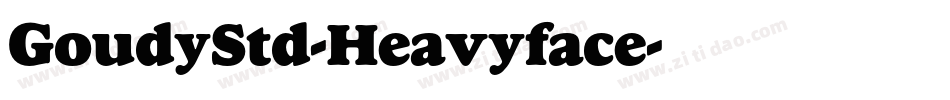 GoudyStd-Heavyface字体转换