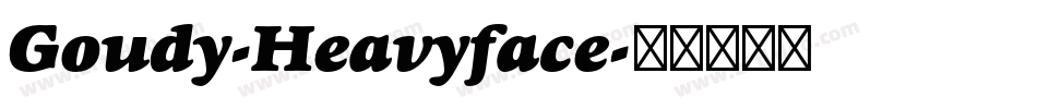 Goudy-Heavyface字体转换
