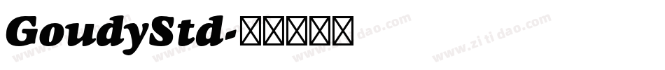 GoudyStd字体转换