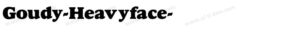 Goudy-Heavyface字体转换