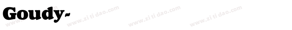 Goudy字体转换