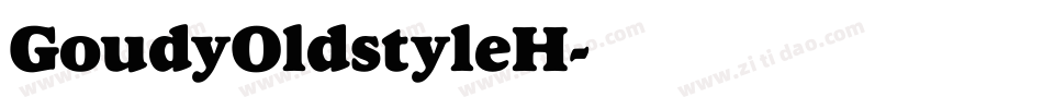 GoudyOldstyleH字体转换