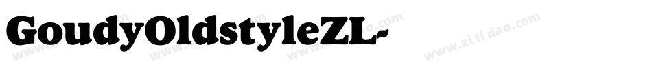 GoudyOldstyleZL字体转换