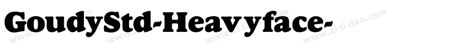 GoudyStd-Heavyface字体转换