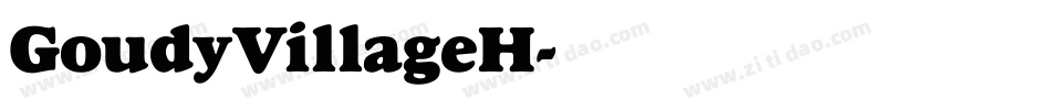 GoudyVillageH字体转换