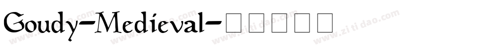 Goudy-Medieval字体转换