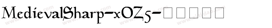 MedievalSharp-xOZ5字体转换