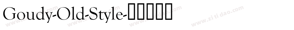 Goudy-Old-Style字体转换