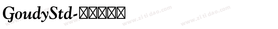 GoudyStd字体转换