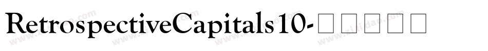 RetrospectiveCapitals10字体转换