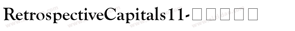 RetrospectiveCapitals11字体转换