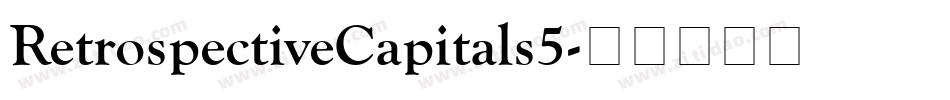 RetrospectiveCapitals5字体转换