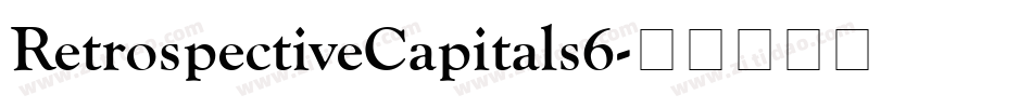 RetrospectiveCapitals6字体转换