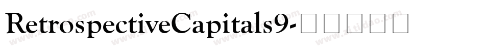 RetrospectiveCapitals9字体转换