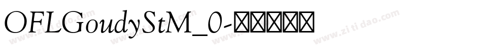 OFLGoudyStM_0字体转换