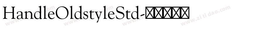 HandleOldstyleStd字体转换