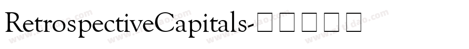 RetrospectiveCapitals字体转换