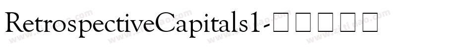 RetrospectiveCapitals1字体转换