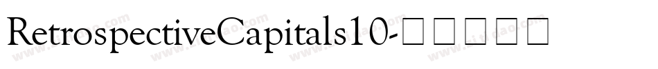 RetrospectiveCapitals10字体转换
