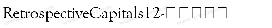 RetrospectiveCapitals12字体转换